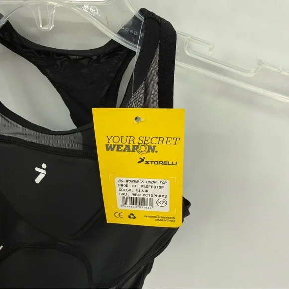 Storelli Women Size XS Bodyshield Crop Top NWT High-Impact Chest Rib Protection - Picture 6 of 9